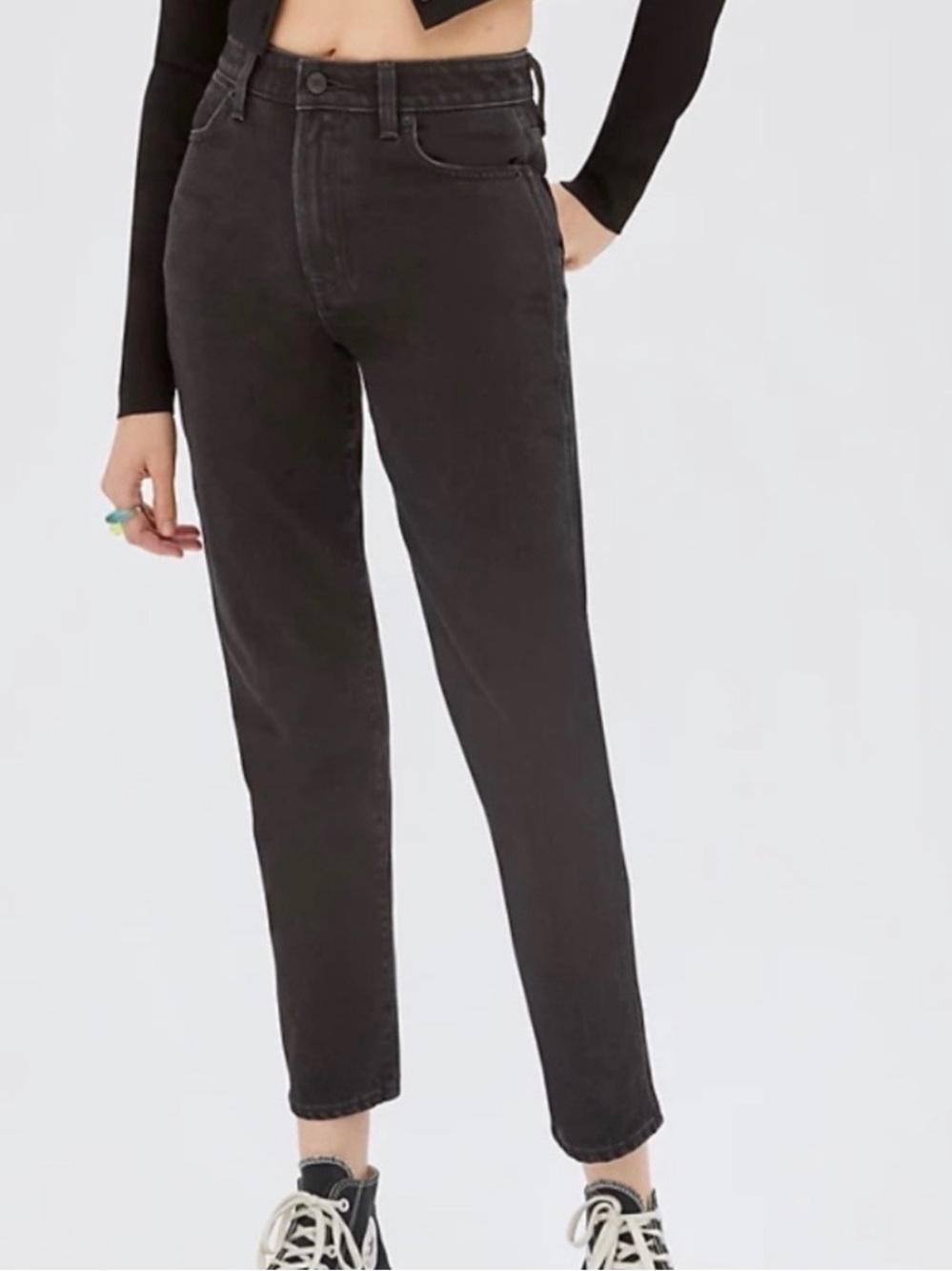 Sunday Best Skinny High-Rise Jeans in Black Wash